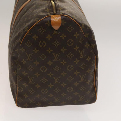Louis Vuitton Keepall 60, Brown, Canvas, travel
