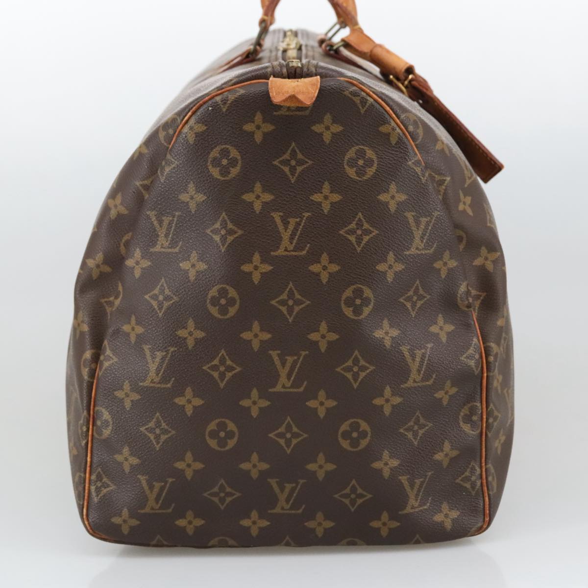 Louis Vuitton Keepall 55, Brown, Canvas, travel