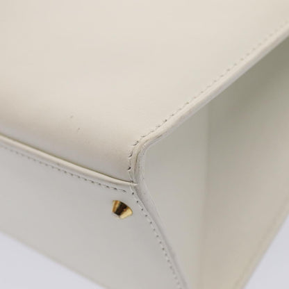 Céline -, White, Leather, handbag