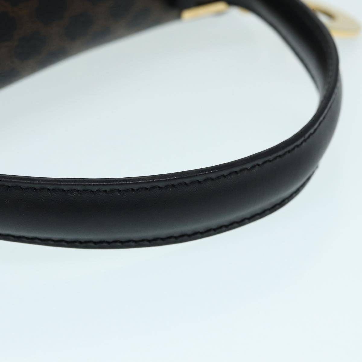 Céline Macadam, Black, Canvas, handbag