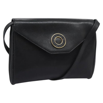 Céline Logo du cercle, Black, Leather, shoulder