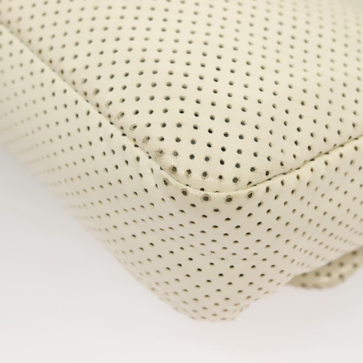 "Chanel 2,55", White, Leather, shoulder