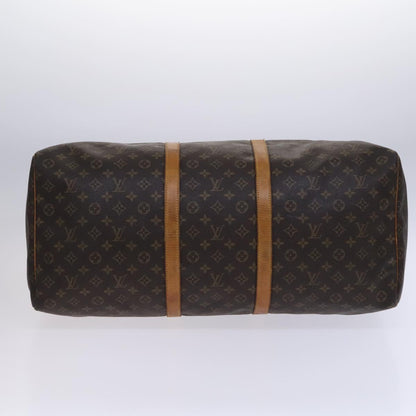 Louis Vuitton Keepall 60, Brown, Canvas, travel