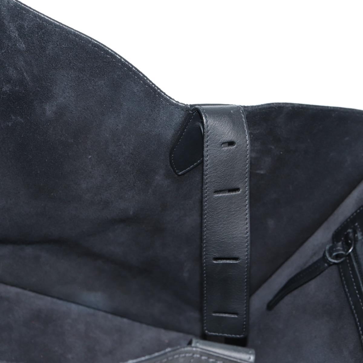 Céline Luggage Phantom, Black, Leather, tote