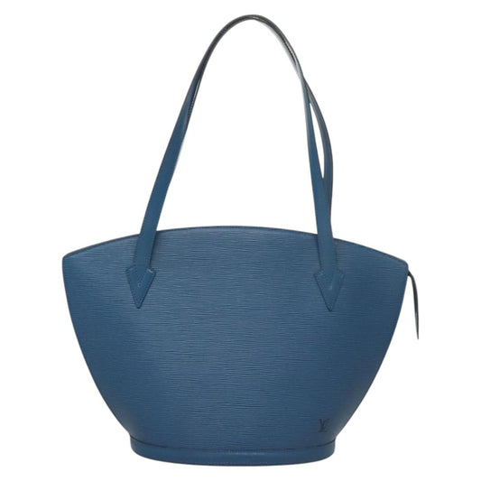 Louis Vuitton Saint Jacques Handbag Epi Leather, BLUE, LEATHER, Handbag