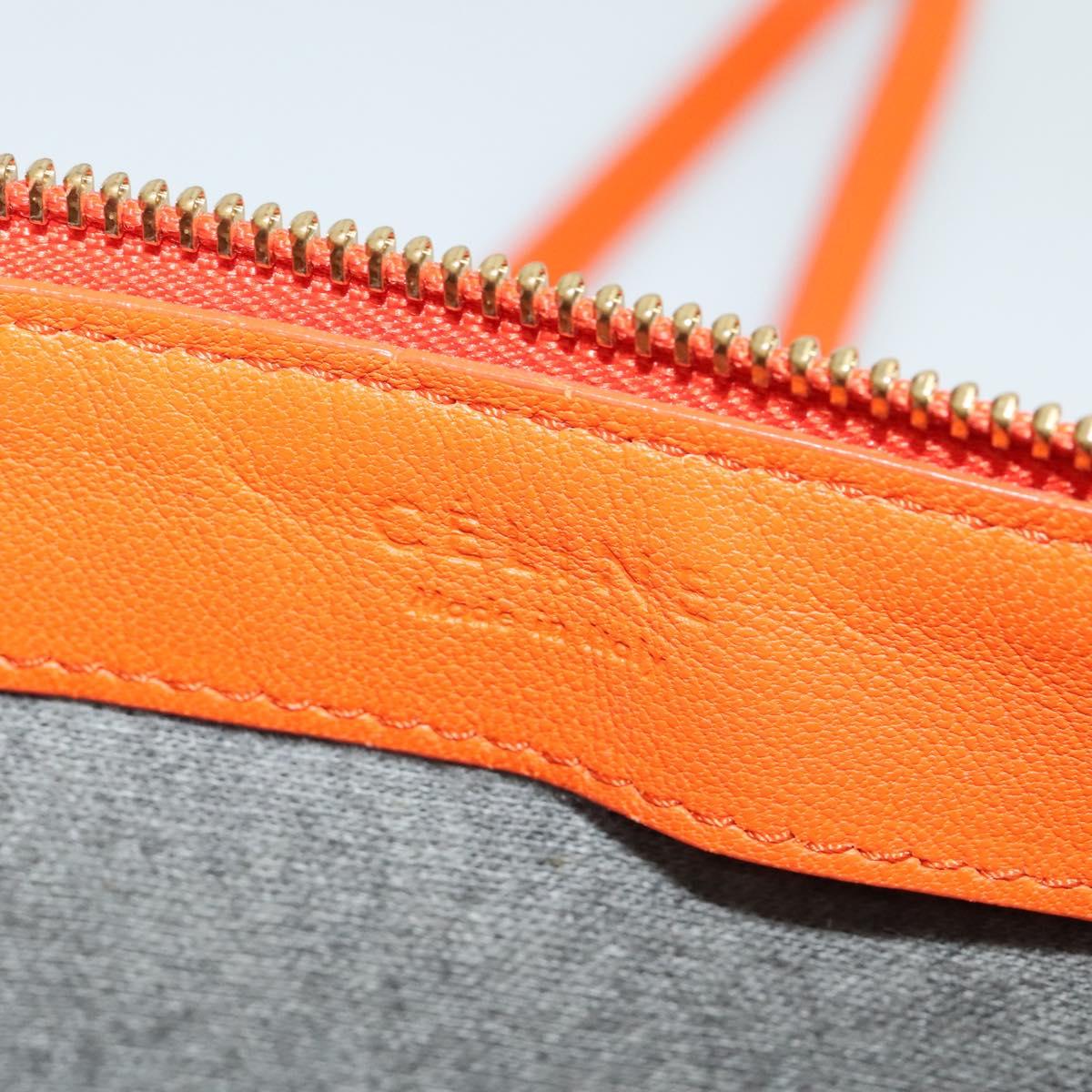 Céline Trio, Orange, Leather, shoulder