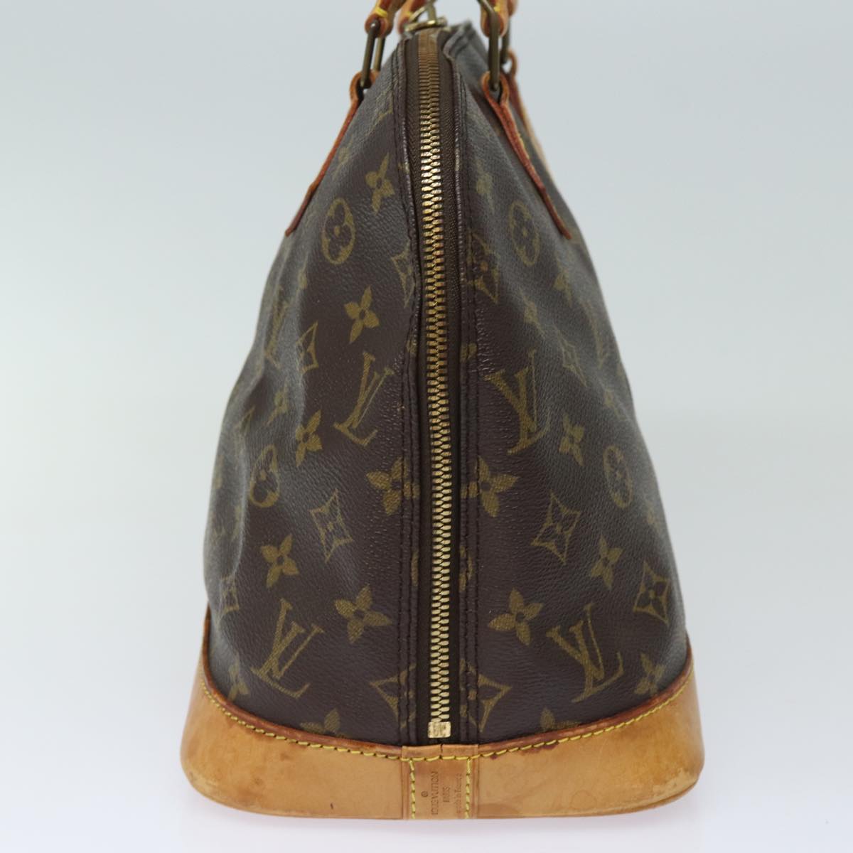 Louis Vuitton Alma, Brown, Canvas, handbag