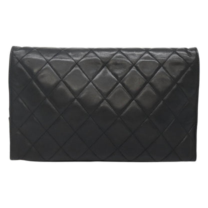 Chanel Matelassé, Black, Leather, shoulder