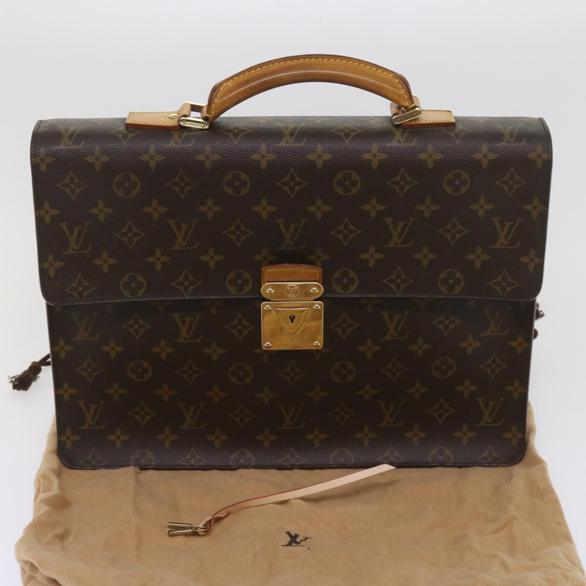 Louis Vuitton Laguito, Brown, Canvas, handbag