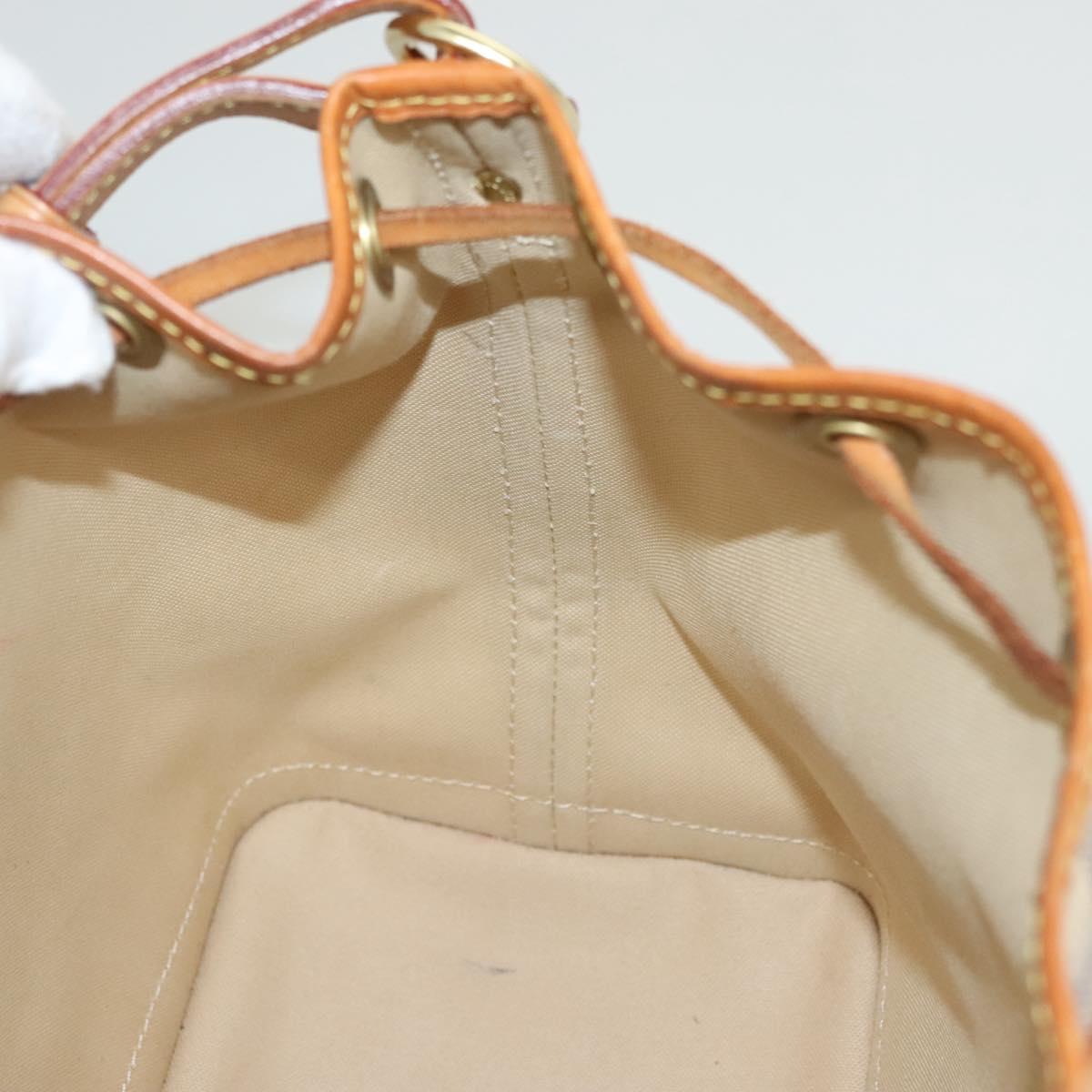 Louis Vuitton Noé BB, White, Canvas, shoulder