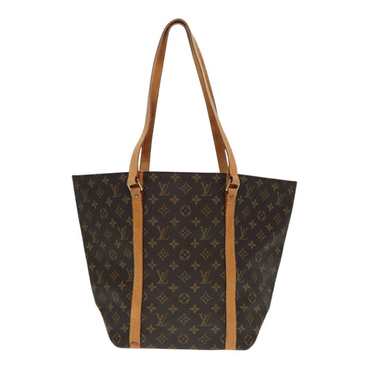 Louis Vuitton Shopping, Brown, Canvas, tote