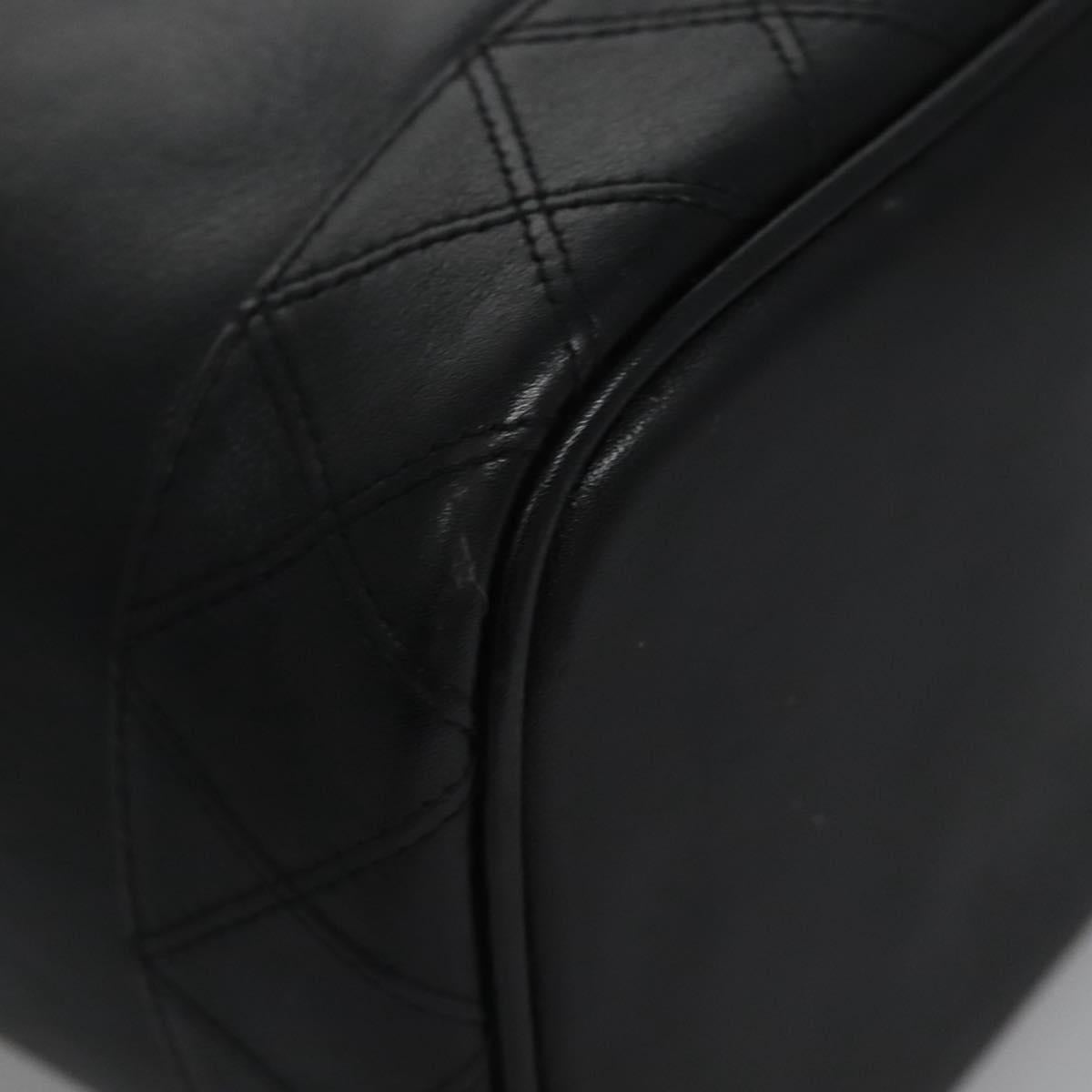 Chanel Vanity, Black, Leather, clutch