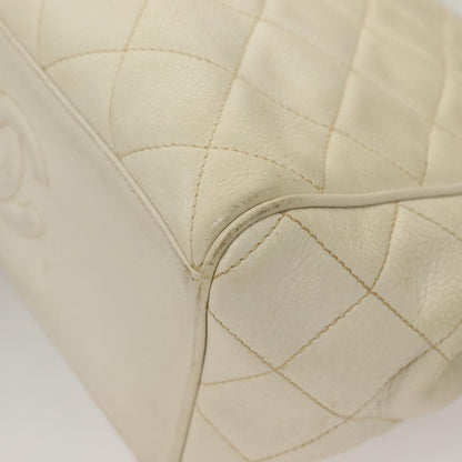 Chanel, White, Leather, shoulder
