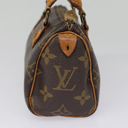 Louis Vuitton Mini speedy, Blue, Canvas, handbag