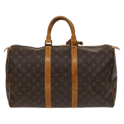 Louis Vuitton Keepall 45, Brown, Canvas, travel