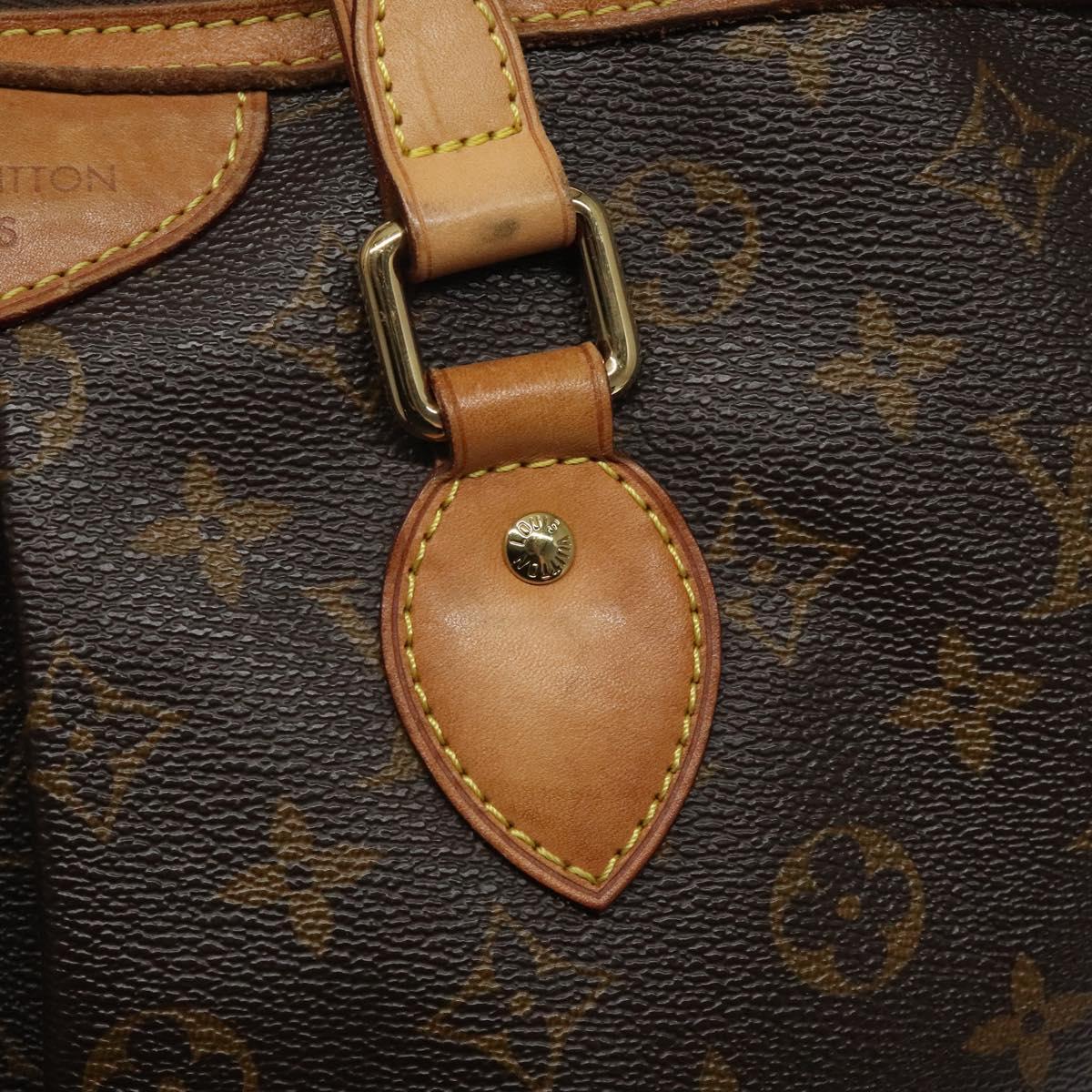 Louis Vuitton Palermo, Brown, Canvas, tote