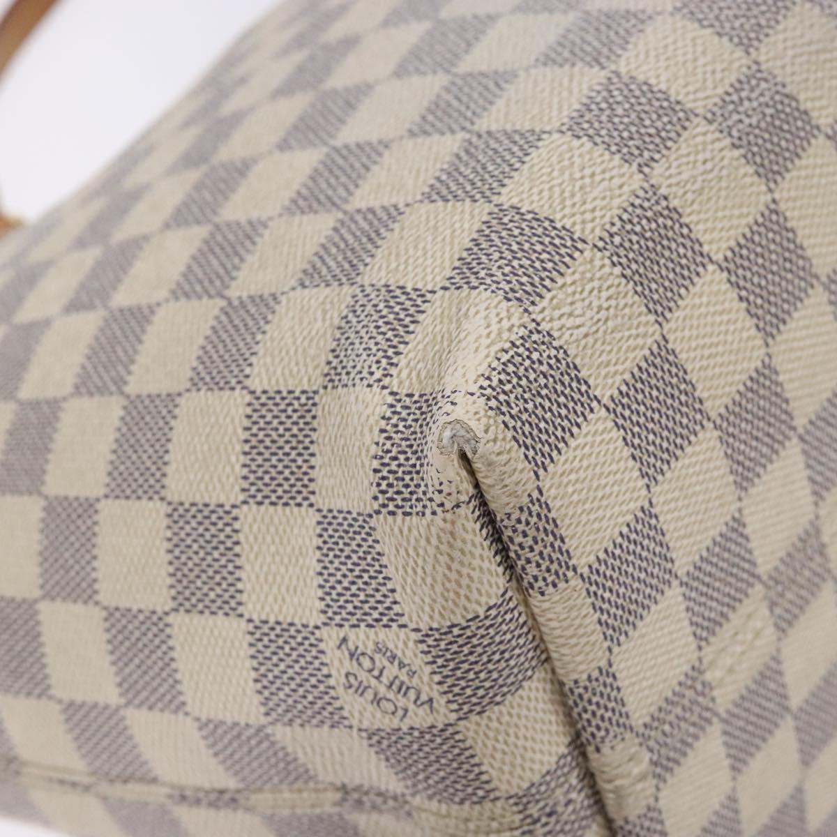 Louis Vuitton Lena PM, White, Canvas, shoulder