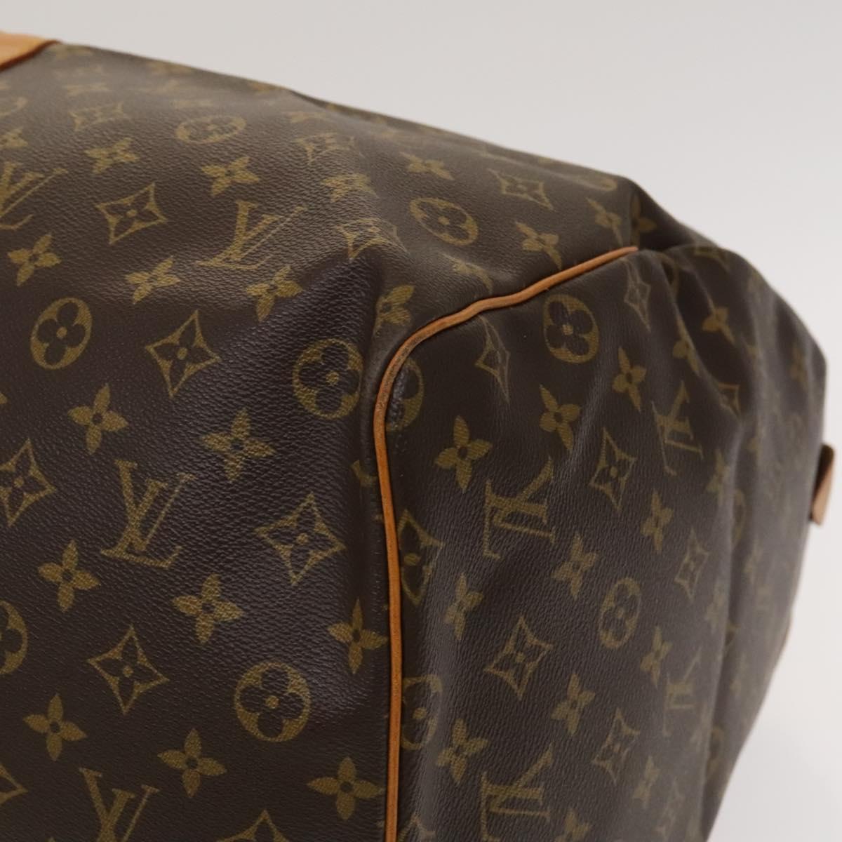 Louis Vuitton Keepall 60, Brown, Canvas, travel