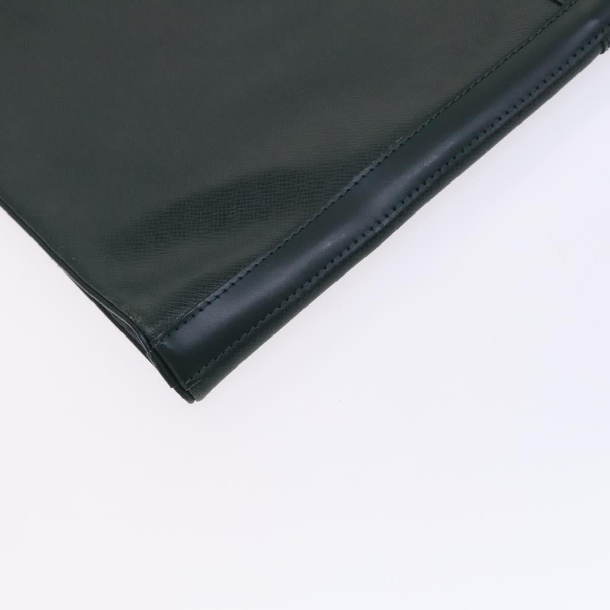 Louis Vuitton Garment case, Green, Leather, travel