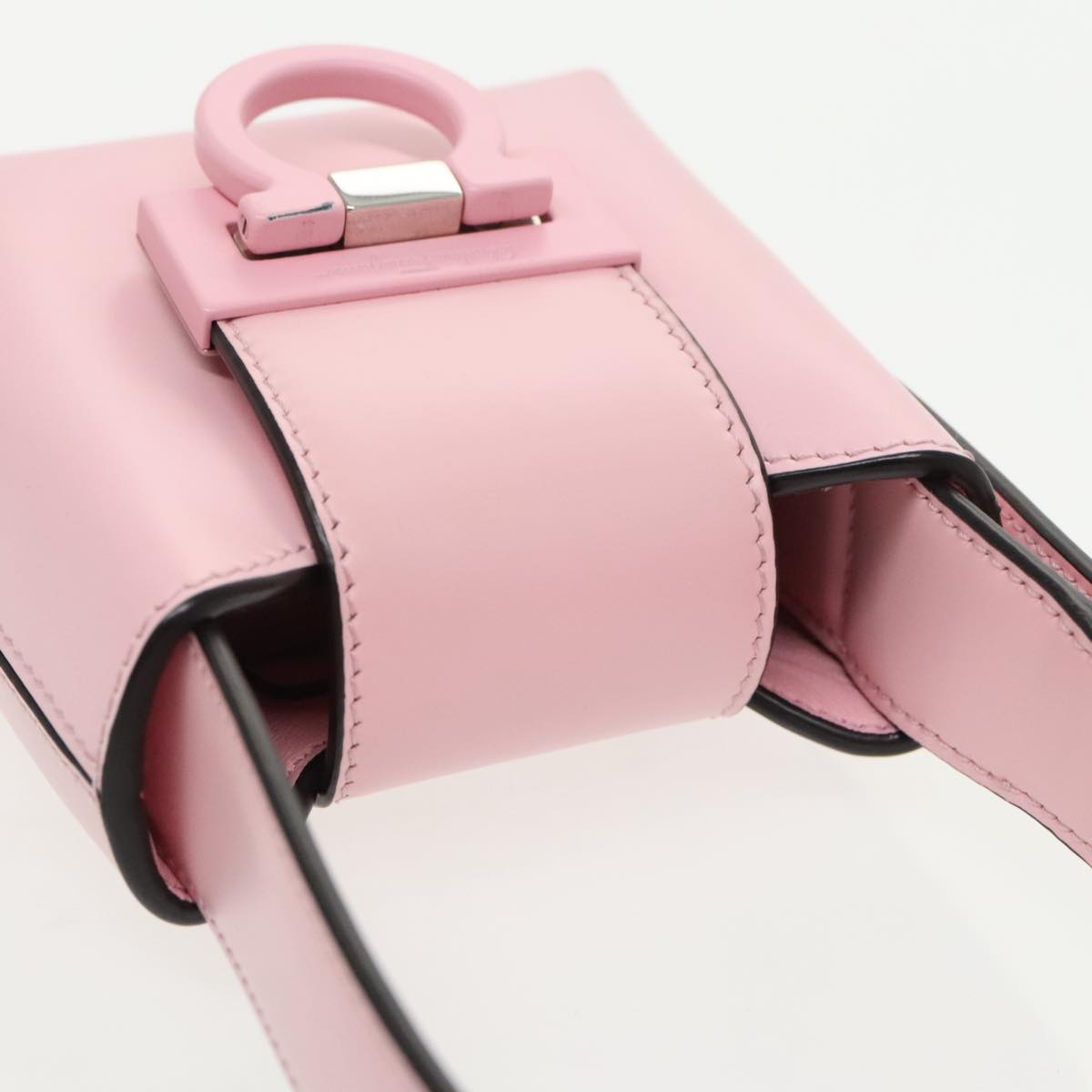 Salvatore Ferragamo Gancini, Pink, Leather, handbag