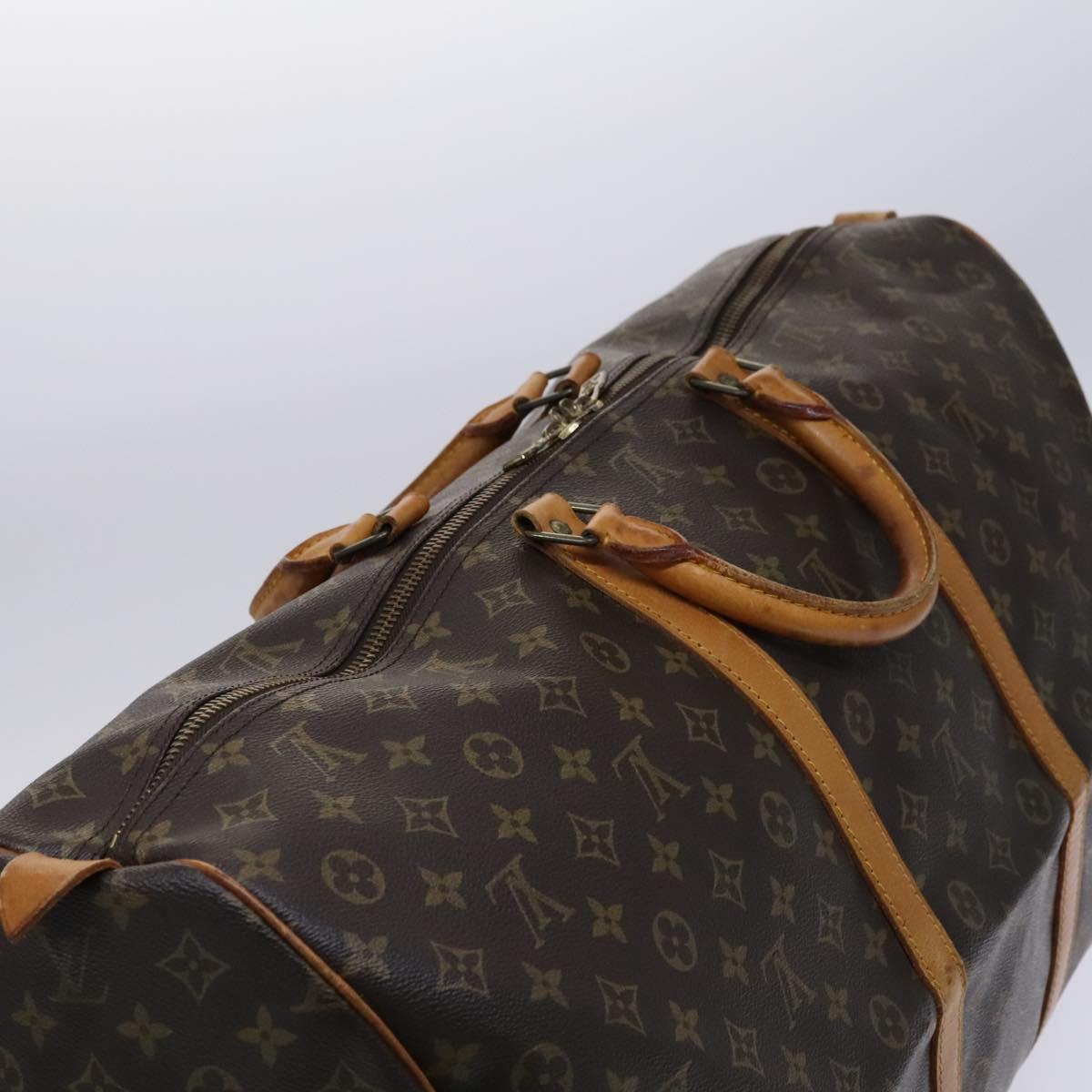 Louis Vuitton Keepall 60, Brown, Canvas, travel