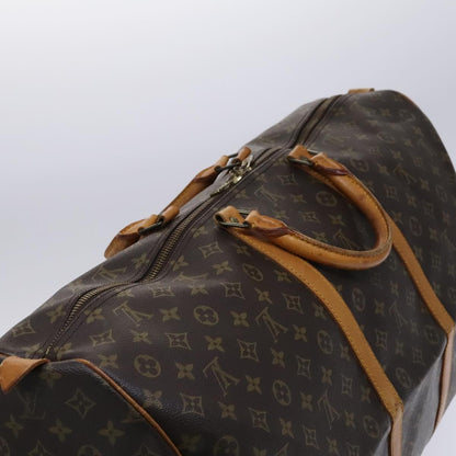 Louis Vuitton Keepall 60, Brown, Canvas, travel
