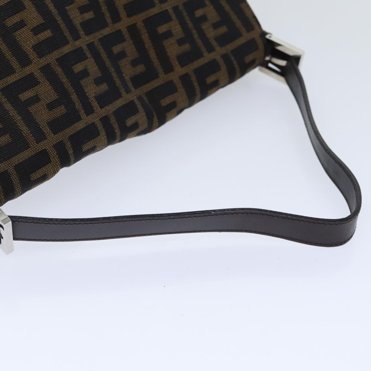 Fendi Mamma Baguette, Brown, Canvas, shoulder