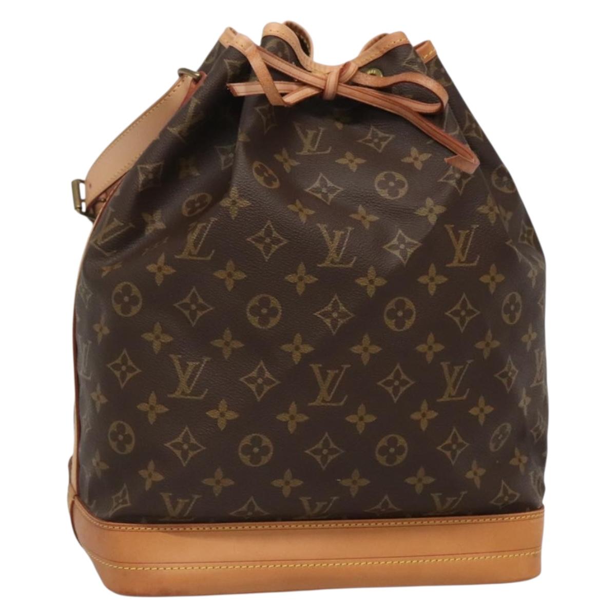 Louis Vuitton Noe, Brown, Canvas, shoulder
