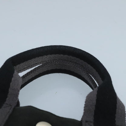 Hermès Fourre tout, Black, Canvas, tote