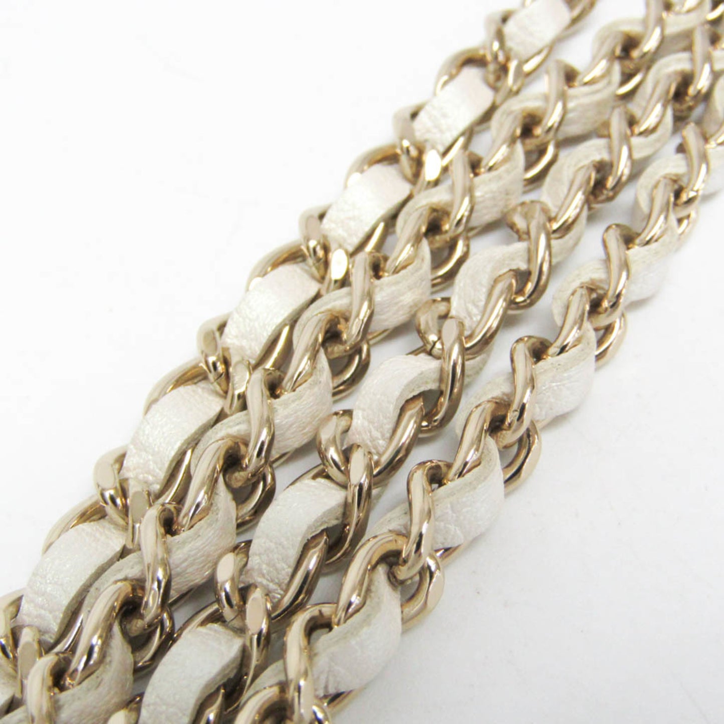 Chanel Chain Around Coin Purse with Chain Quilted Caviar, White, Leather, Shoulder Bag