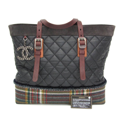 Chanel Paris-Edinburgh Tote Quilted Mixed Coated Canvas with Flannel, Multicolour, Tweed, Tote Bag
