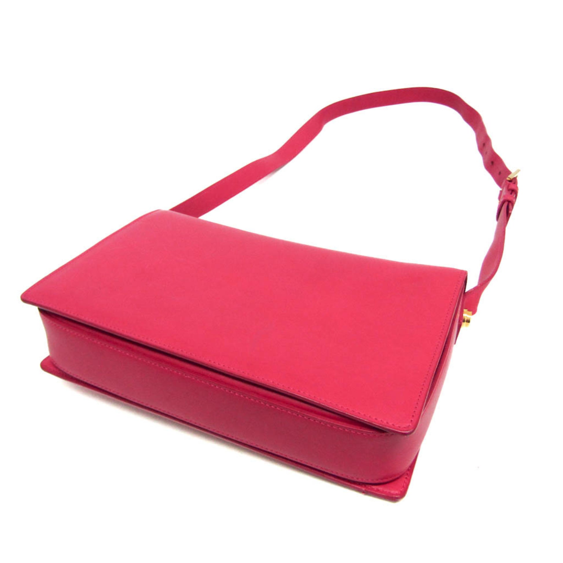 Saint Laurent Vintage Shoulder Bag Leather, Pink, Leather, Shoulder Bag