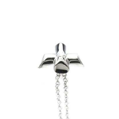 Tiffany & Co. Etoile Cross Pendant Necklace 18K White Gold with Diamonds, Silver, White Gold, Necklace