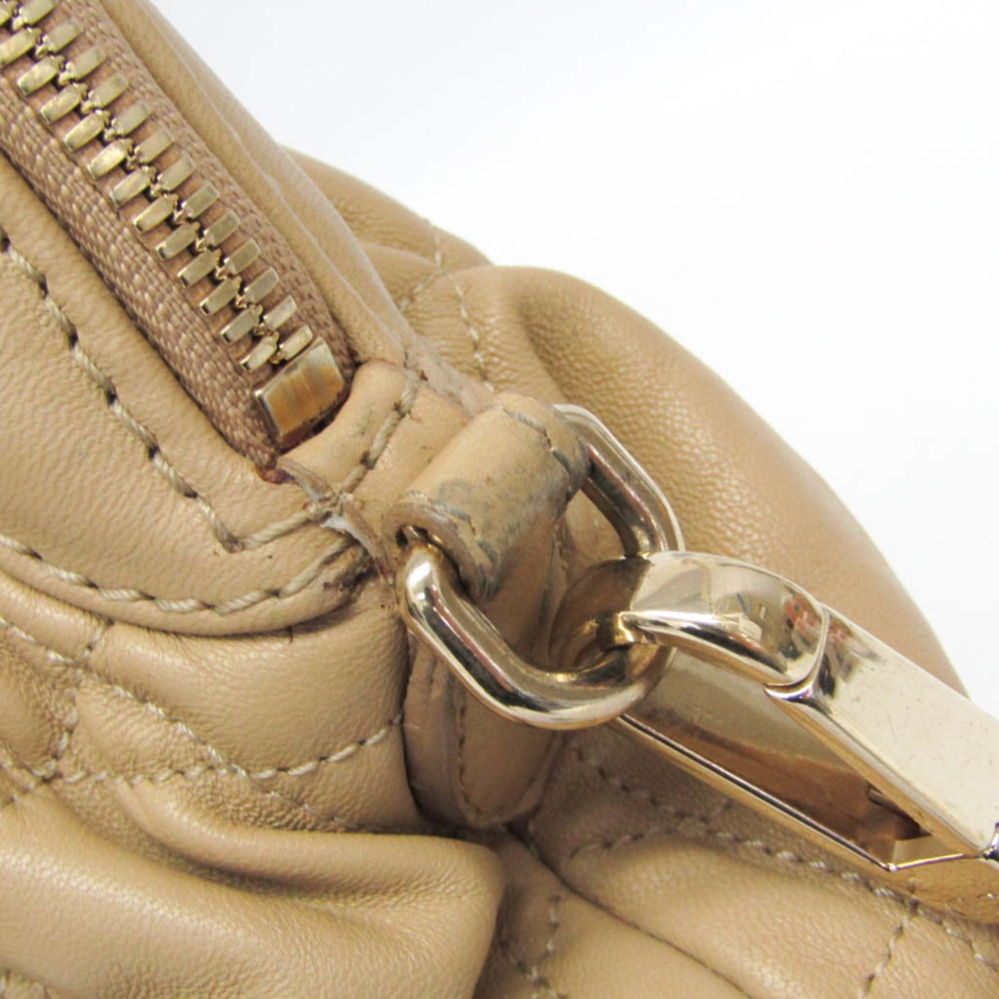 Christian Dior Lady cannage Matelassé, Beige, Leather, Handbag