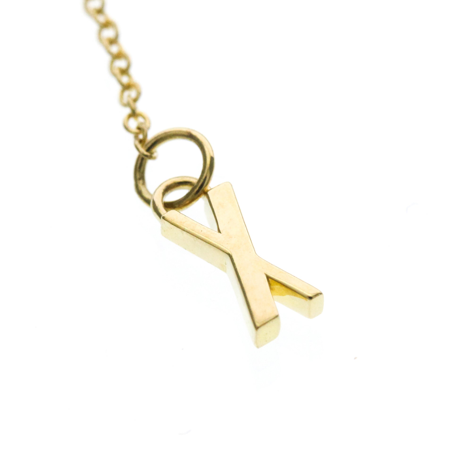 Tiffany & Co. Atlas X Closed Interlocking Pendant Necklace 18K Yellow Gold, Gold, Yellow Gold, Necklace