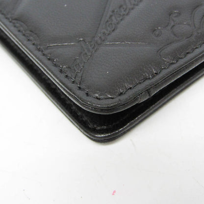 Chanel Lucky Symbols Yen Wallet Embossed Quilted Leather, Black, Leather, Wallet