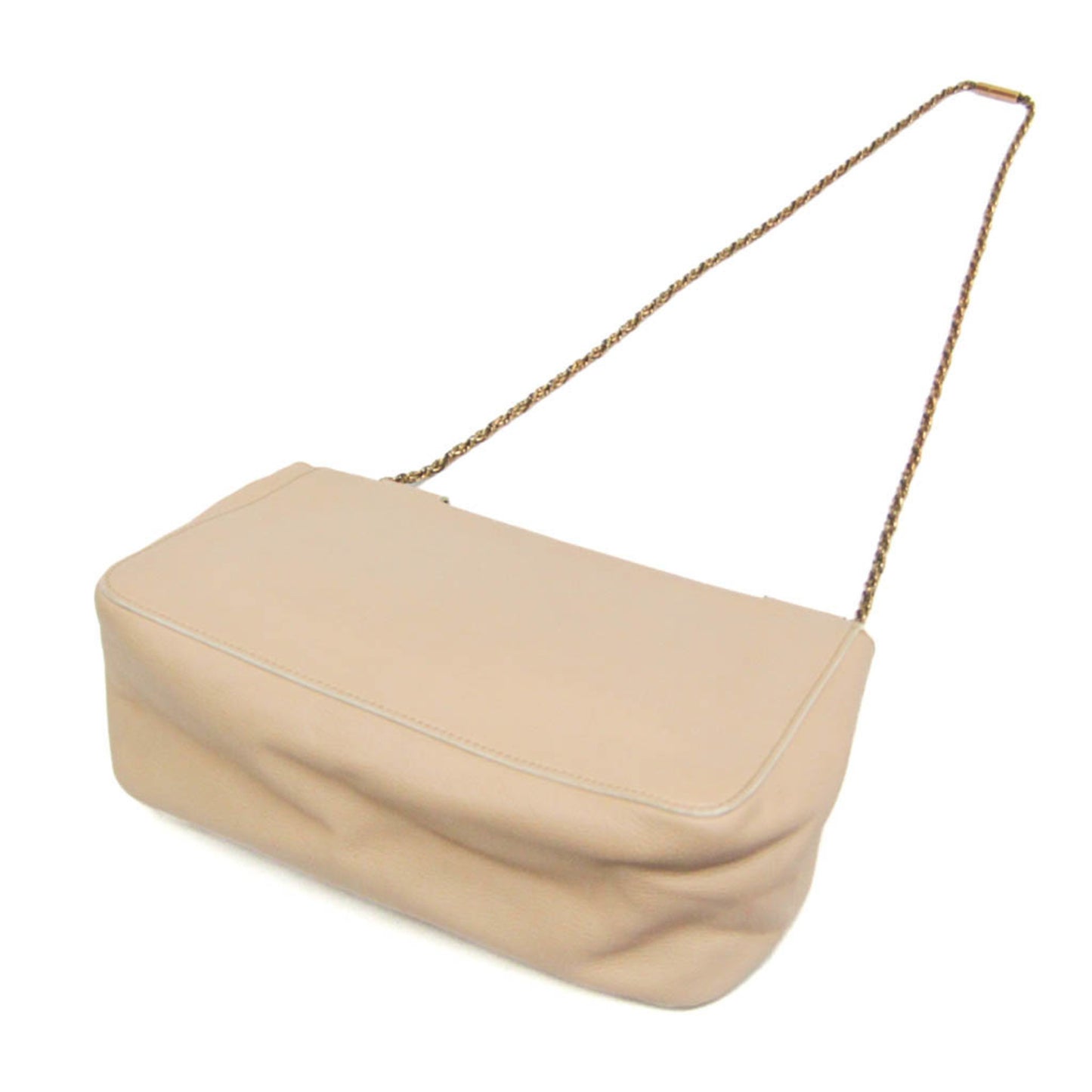 Chloe Elsie Chain Shoulder Bag Leather, Beige, Leather, Shoulder Bag