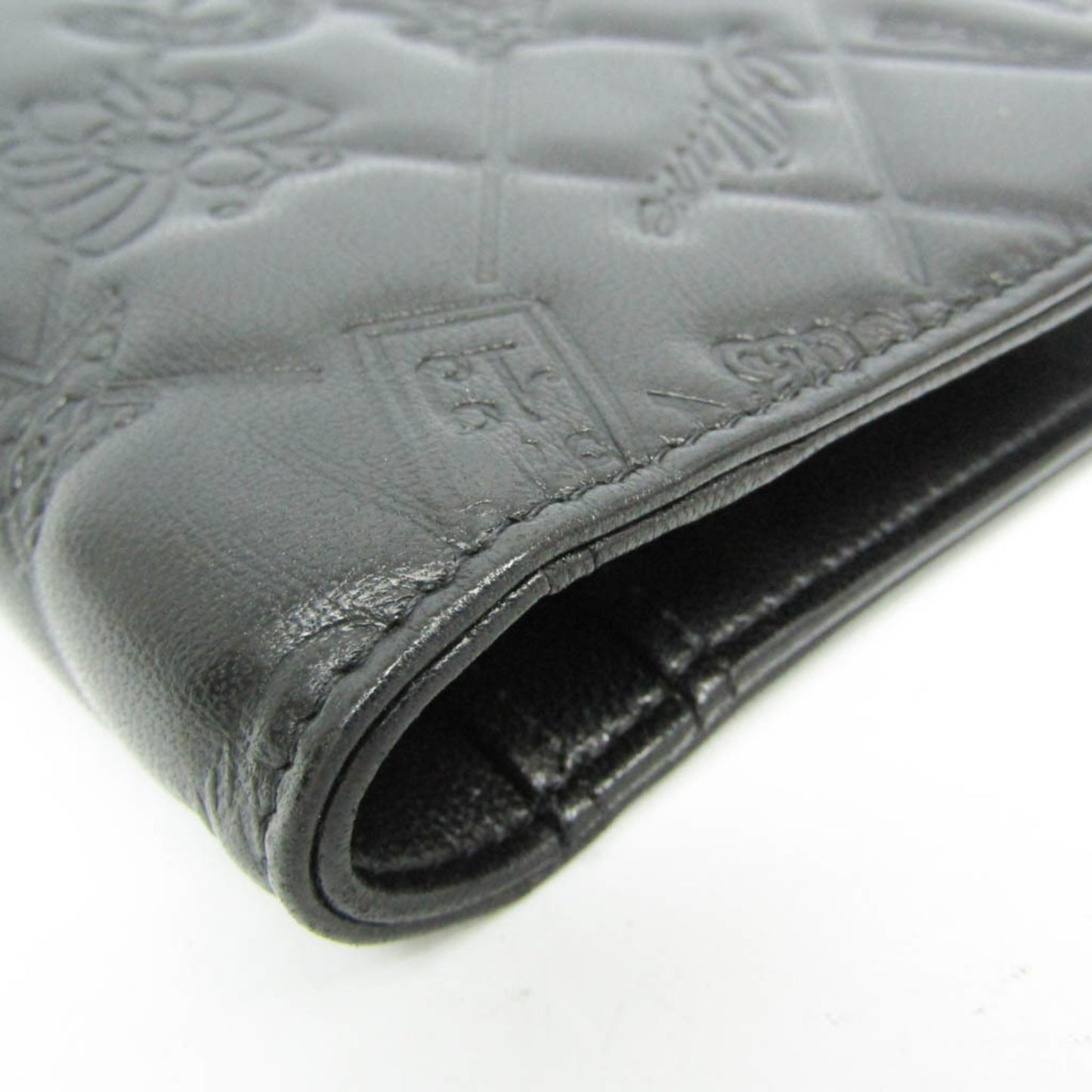 Chanel Lucky Symbols Yen Wallet Embossed Quilted Leather, Black, Leather, Wallet