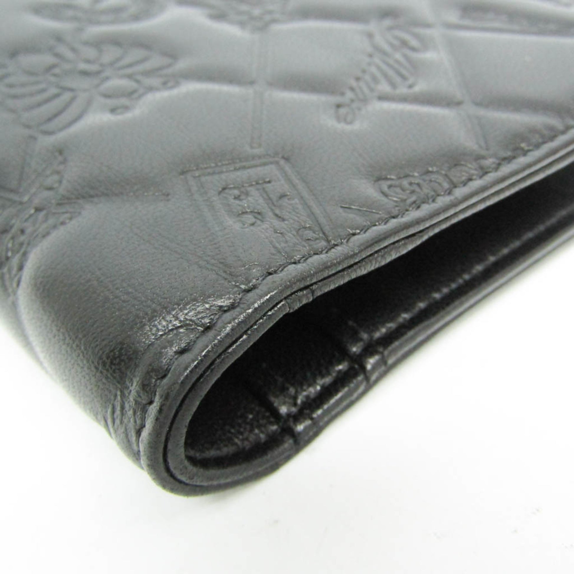 Chanel Lucky Symbols Yen Wallet Embossed Quilted Leather, Black, Leather, Wallet