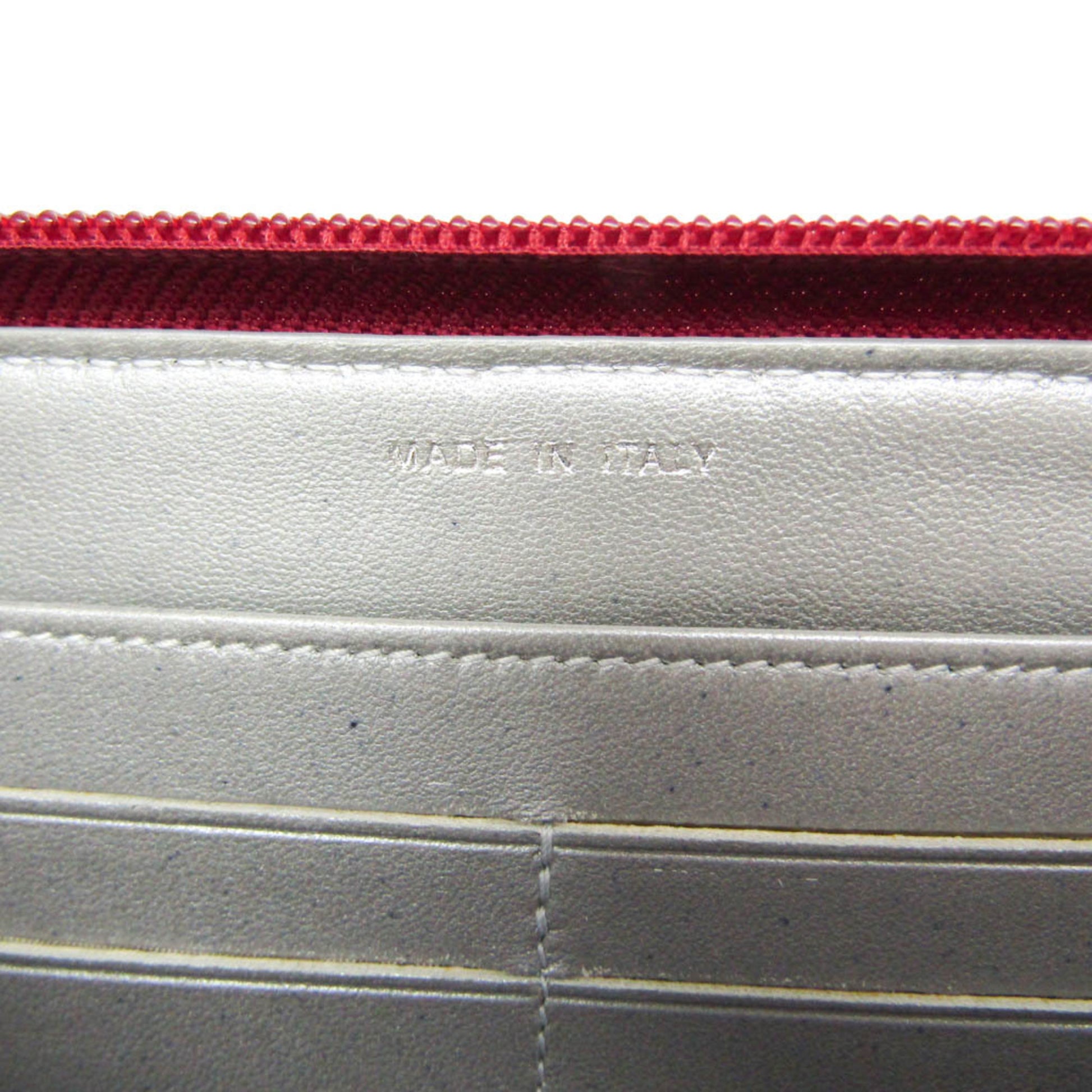 Chanel Camellia Zip Around Organizer Leather, Burgundy, Leather, Wallet