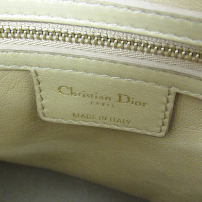 Christian Dior Lady cannage Matelassé, Beige, Leather, Handbag