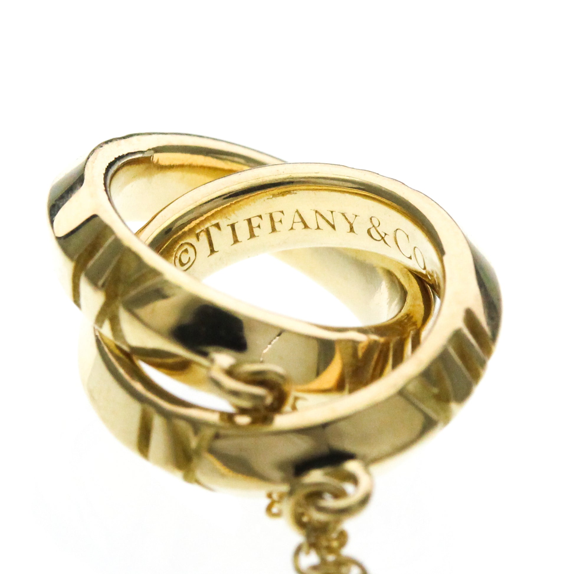 Tiffany & Co. Atlas X Closed Interlocking Pendant Necklace 18K Yellow Gold, Gold, Yellow Gold, Necklace
