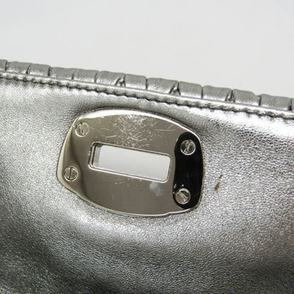 Miu Miu Crystal Clutch Matelasse Leather, SILVER, LEATHER, Shoulder bag