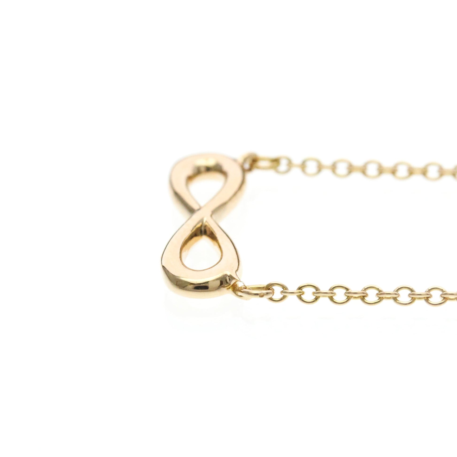 Tiffany & Co. Infinity Pendant Necklace 18K Rose Gold, Gold, Pink Gold, Necklace