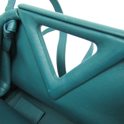 Bottega Veneta Point Shoulder Bag Leather, Green, Leather, Shoulder Bag