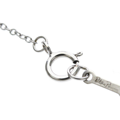 Tiffany & Co. Etoile Cross Pendant Necklace 18K White Gold with Diamonds, Silver, White Gold, Necklace