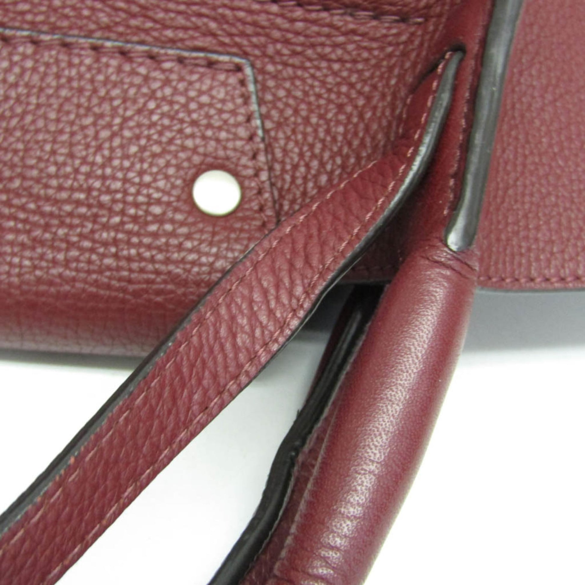 Celine Big Bag Smooth Leather, Burgundy, Leather, Handbag