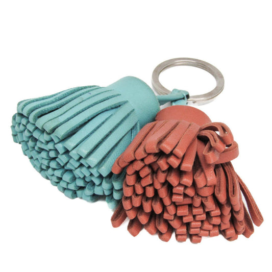 Hermes Uno-Dos Keychain Leather, MULTICOLOUR, LEATHER, Charms and Keychains