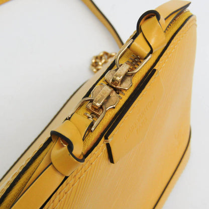 Louis Vuitton Alma Chain Handbag Epi Leather, Yellow, Leather, Shoulder Bag