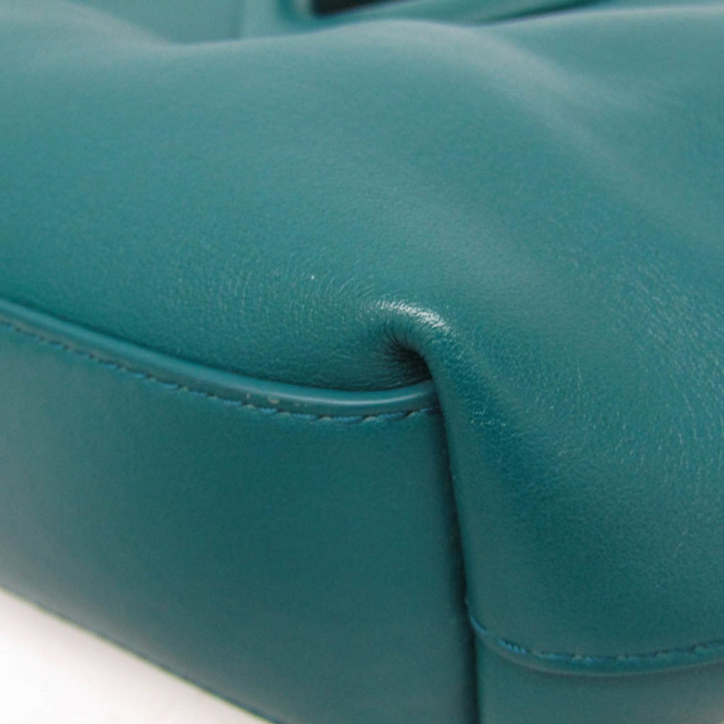 Bottega Veneta Point Shoulder Bag Leather, Green, Leather, Shoulder Bag
